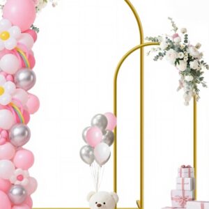 Set of 2 Gold Arch Backdrops