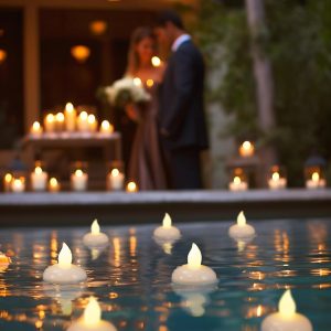 Waterproof Flameless Floating Tealight Candles - 1 Dozen