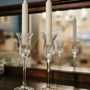 Mikasa Crystal "Icicles" Candlestick Pair