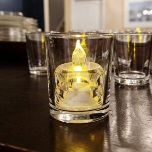 Clear Votive Candle Holders - Set of 6